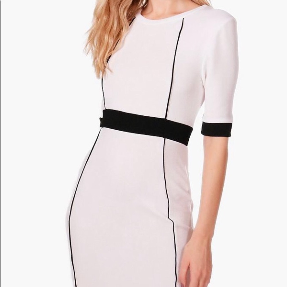 Panel Detail Midi Dress